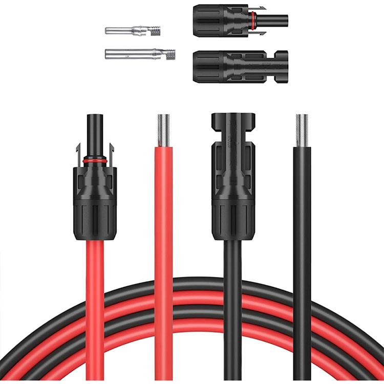 ลวดแผงโซลาร์เซลล์ 5 ฟุต 10AWG(6mm2)